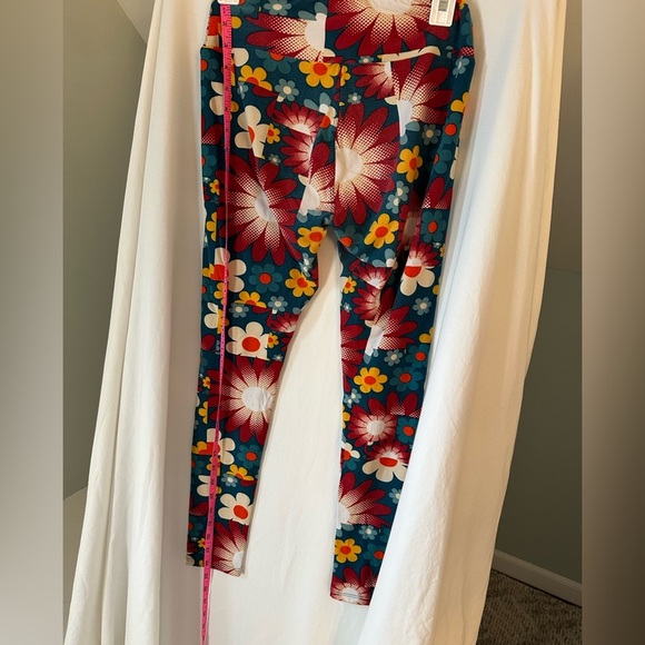 LuLaRoe Floral Womens Leggings Super Stretchy One Size - Picture 8 of 8